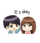 Happy Chibi Couple（個別スタンプ：15）