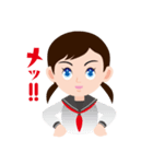 女学生LIFEのらら子です。 01（個別スタンプ：3）
