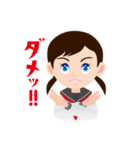 女学生LIFEのらら子です。 01（個別スタンプ：4）