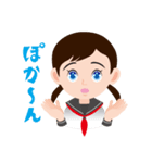 女学生LIFEのらら子です。 01（個別スタンプ：5）