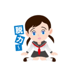 女学生LIFEのらら子です。 01（個別スタンプ：6）