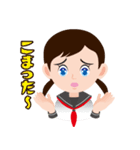 女学生LIFEのらら子です。 01（個別スタンプ：11）