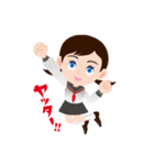 女学生LIFEのらら子です。 02（個別スタンプ：3）