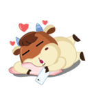 A little Cute Cow in Softly Love（個別スタンプ：25）