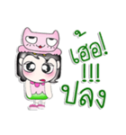 ...Mr. Saki.. Love cat. Pink！（個別スタンプ：21）
