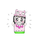 ..Mr. Saki and cat..Pink（個別スタンプ：10）