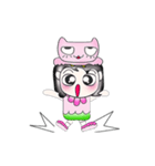 ..Mr. Saki and cat..Pink（個別スタンプ：14）