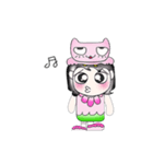 ..Mr. Saki and cat..Pink（個別スタンプ：16）