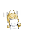 alpaca's research life（個別スタンプ：7）