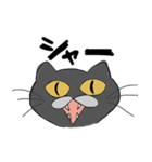無表情グレーねこ（個別スタンプ：1）