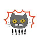 無表情グレーねこ（個別スタンプ：11）