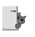 無表情グレーねこ（個別スタンプ：17）