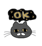 無表情グレーねこ（個別スタンプ：18）