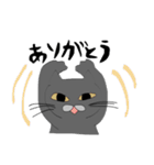 無表情グレーねこ（個別スタンプ：24）