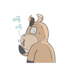 Little red horse（個別スタンプ：11）