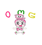 ...Mr. Kago and dog pink..^^（個別スタンプ：24）