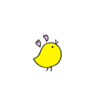 ひよこの平凡なスタンプ（個別スタンプ：3）