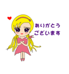 Molly ＆ Bunny ( おんなのひと＆ うさぎ )（個別スタンプ：2）