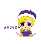 Molly ＆ Bunny ( おんなのひと＆ うさぎ )（個別スタンプ：22）