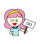 Pinkky lovely（個別スタンプ：3）