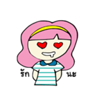 Pinkky lovely（個別スタンプ：21）