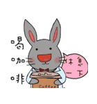 Miss O and Big nose Rabbit（個別スタンプ：12）