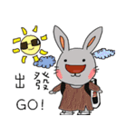 Miss O and Big nose Rabbit（個別スタンプ：22）