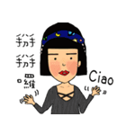 Miss O and Big nose Rabbit（個別スタンプ：32）