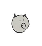 さまざまな使える顔と動物（個別スタンプ：14）