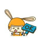 フルーツウサギ1 (日本語版)（個別スタンプ：5）