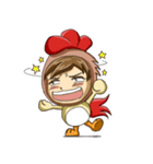 Rooster Costume by My Little Girl（個別スタンプ：6）