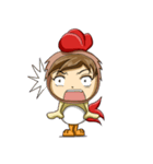 Rooster Costume by My Little Girl（個別スタンプ：7）
