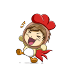 Rooster Costume by My Little Girl（個別スタンプ：8）