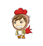 Rooster Costume by My Little Girl（個別スタンプ：10）