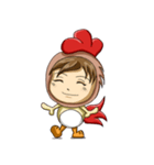 Rooster Costume by My Little Girl（個別スタンプ：15）