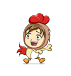 Rooster Costume by My Little Girl（個別スタンプ：20）