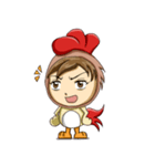 Rooster Costume by My Little Girl（個別スタンプ：21）