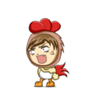 Rooster Costume by My Little Girl（個別スタンプ：22）