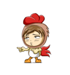 Rooster Costume by My Little Girl（個別スタンプ：23）