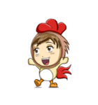 Rooster Costume by My Little Girl（個別スタンプ：24）