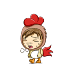 Rooster Costume by My Little Girl（個別スタンプ：25）