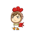 Rooster Costume by My Little Girl（個別スタンプ：26）