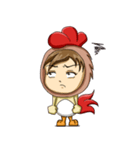 Rooster Costume by My Little Girl（個別スタンプ：27）