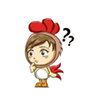 Rooster Costume by My Little Girl（個別スタンプ：28）
