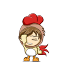 Rooster Costume by My Little Girl（個別スタンプ：29）