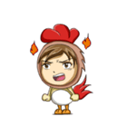 Rooster Costume by My Little Girl（個別スタンプ：30）