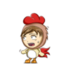 Rooster Costume by My Little Girl（個別スタンプ：32）