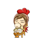 Rooster Costume by My Little Girl（個別スタンプ：36）