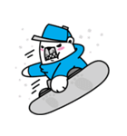 polar bear snowboarders snuk（個別スタンプ：7）