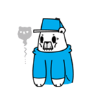 polar bear snowboarders snuk（個別スタンプ：35）